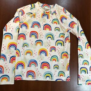 Harper Canyon Girls Size 7 Rainbow Print Rashguard